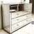 Import Modern Grey Smoke Glass Large 6 Chest Drawer Dresser from China