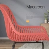 Modern high quality comfortable plastic living room chair