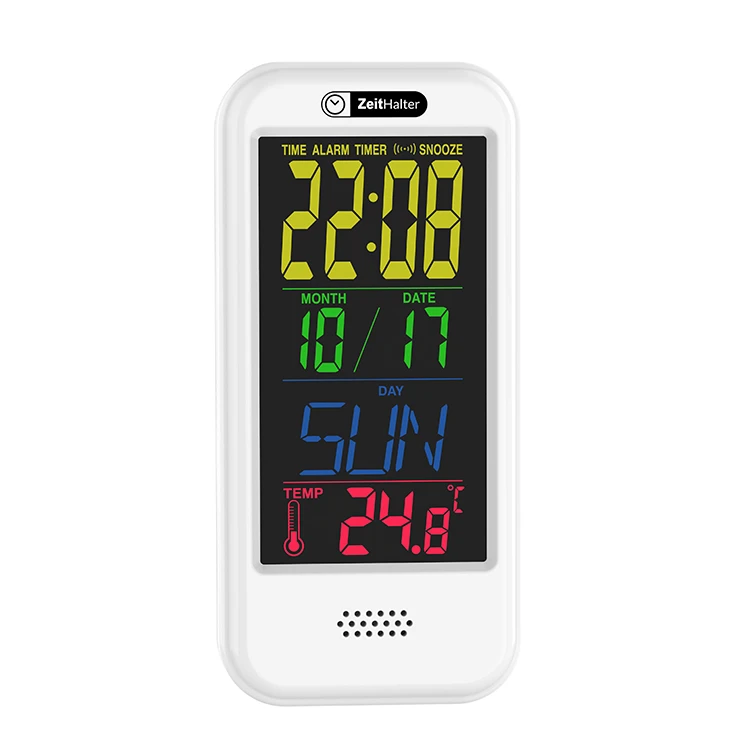 Modern Home Display Temperature Digital Alarm Clock Wall Kids Multifunction Clock Calendar Education