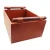 Import Modern household storage box plain leather wood handle tray ornaments upscale hotel home model room storage basket basket from China