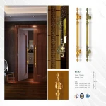 Modern model glass entrance door handle Hot  sell brass antique glass door handles pull handle