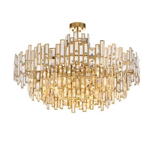 Modern Nordic LED Luxury Crystal Chandelier Gold Pendant Light