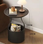 Modern Round coffee table Salon Furniture Metal Round End Table Sofa Side Table For Living Room Home Shop Use