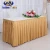 Import Modern Square Ruffled Gathered Table Skirts from China