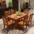 Import Modern Style Dining Table Set And Chairs Sets For 4/6 Persons Wooden Kitchen Dining Room Furniture Rectangle Shape from China
