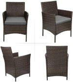 Modern Style Patio Porch Garden Sets Tables And Chairs Outdoor Rattan Furniture