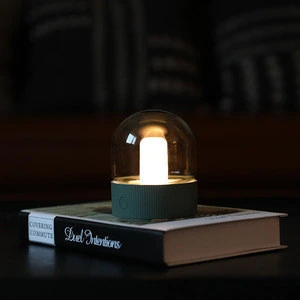 Modern USB charging wireless elegant dimmable glass led Table Lamp