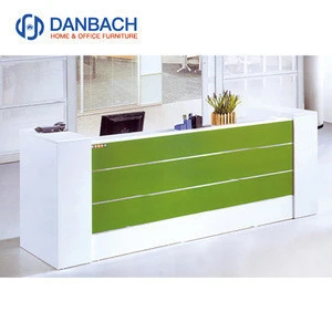 Modern White Small Curved Reception Counter Beauty Salon Store Front Desk