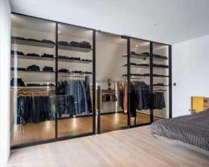 Modular Bedroom Furniture Aluminum Hanging System walkin wardrobe