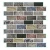 Mosaic Pvc or PET kitchen wall tile stickers DIY Place bathroom floor tiles decorate wall clock