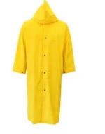 MR753 ployester/pvc raincoat, long raincoat