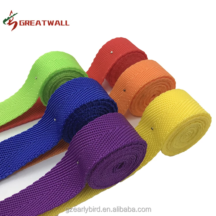 Multi colors Polypropylene Webbing Home Textile Soft Comfortable Herringbone Garment Bag PP Webbing Strap Tape