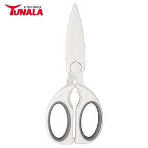 Multi-Function Kitchen Scissors Cutter Knife Board Stainless Steel Kitchen Vegetable Knives Walnut clip Kitchen accessories