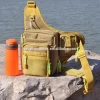 Multi-functional Fishing Tackle Backpack Waterproof Fishing Gear Bag Fishing Sling Bag