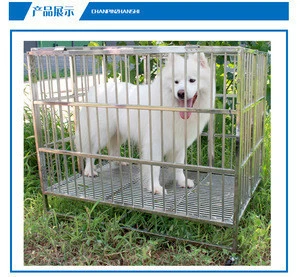 Multi Sizes Stainless Steel Dog Crate Pet Kennel Cage