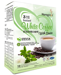 Natural Healthy Slimming Stevia Instant Green White Coffee
