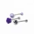 Import Navel set with matte ball and acrylic flower body jewelry from China