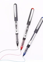 Needle writing tip disposable liquid ink roller pen for office and school
