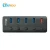 Import new 5 port usb 3.0 hub 4 port usb 3.0 hub +1 port Quick Charger with switch High Quality OEM ODM China Shenzhen Manufacturer from China