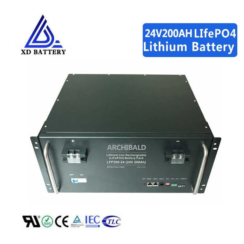 New arrival smart bms deep cycle 24v 200ah 400ah lithium ion lifepo4 battery