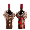 New Christmas decorations  supplies  red wine coat European American Christmas gift clothes Christmas table decoration