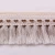 Import new design 5cm width garment accessories white fabric cotton lace with tassel from China