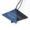 New design custom design die cut triangle paper hang tag labels for clothing