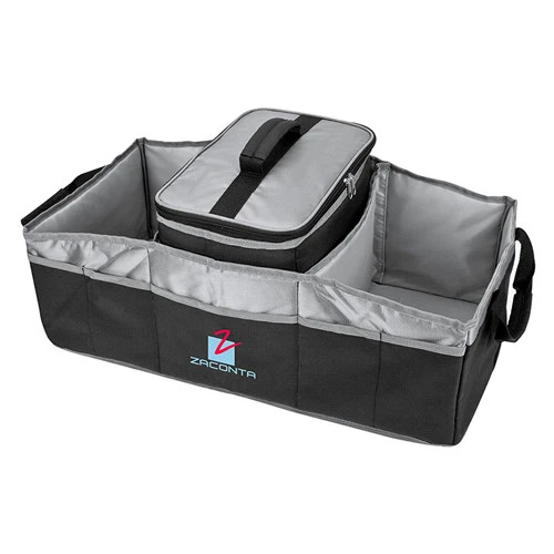 New Design Foldable Trunk Storage Organizer With Cooler With Three Compartment For Most Cars