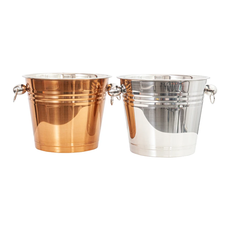 New fashion design Best selling item stainless steel promotional champagne wine chiller copper ice bucket