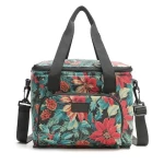 New Fashion Portable Multi-color Oxford Fabric Double Deck Adult Lunch Bag Thermal Picnic Cooler Bag