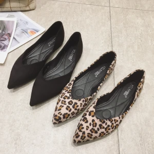New fashion rubber low heel women loafer flat dress shoes