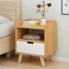 New model of, High gloss nightstand with drawers
