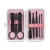 Import New multifunctional stainless steel black nail clippers 8-piece set trimming eyebrows and ears manicure nail clippers set from China