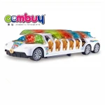 New product battery operated plastic big bus toy with 4d light