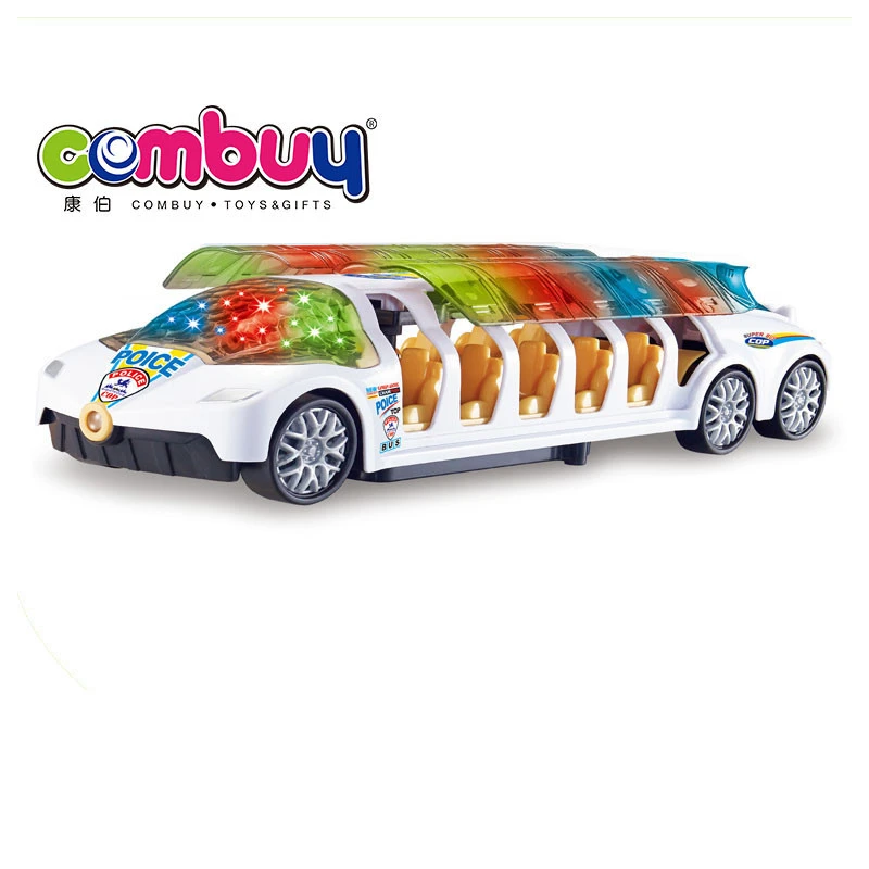 New product battery operated plastic big bus toy with 4d light