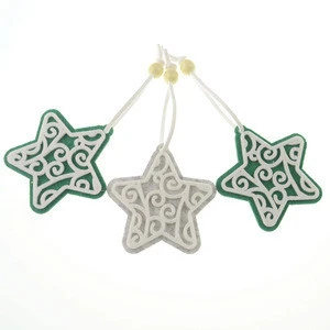 new product ideas custom polyester felt ornaments inflatable Christmas star tree hangers home outdoor decorations supplies