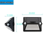 New RGBW Solar Powered LED Wall Light Dual PIR Motion Sensor Christmas Atmosphere Lamp
