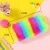 Import New Student Large-Capacity Rainbow Color Plush Pencil Bag Stationery Ladies Sequined Pencil Case from China