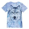 New style Casual Organic full 3D Print Animal Short Sleeve T-Shirt Graphic Tees for men