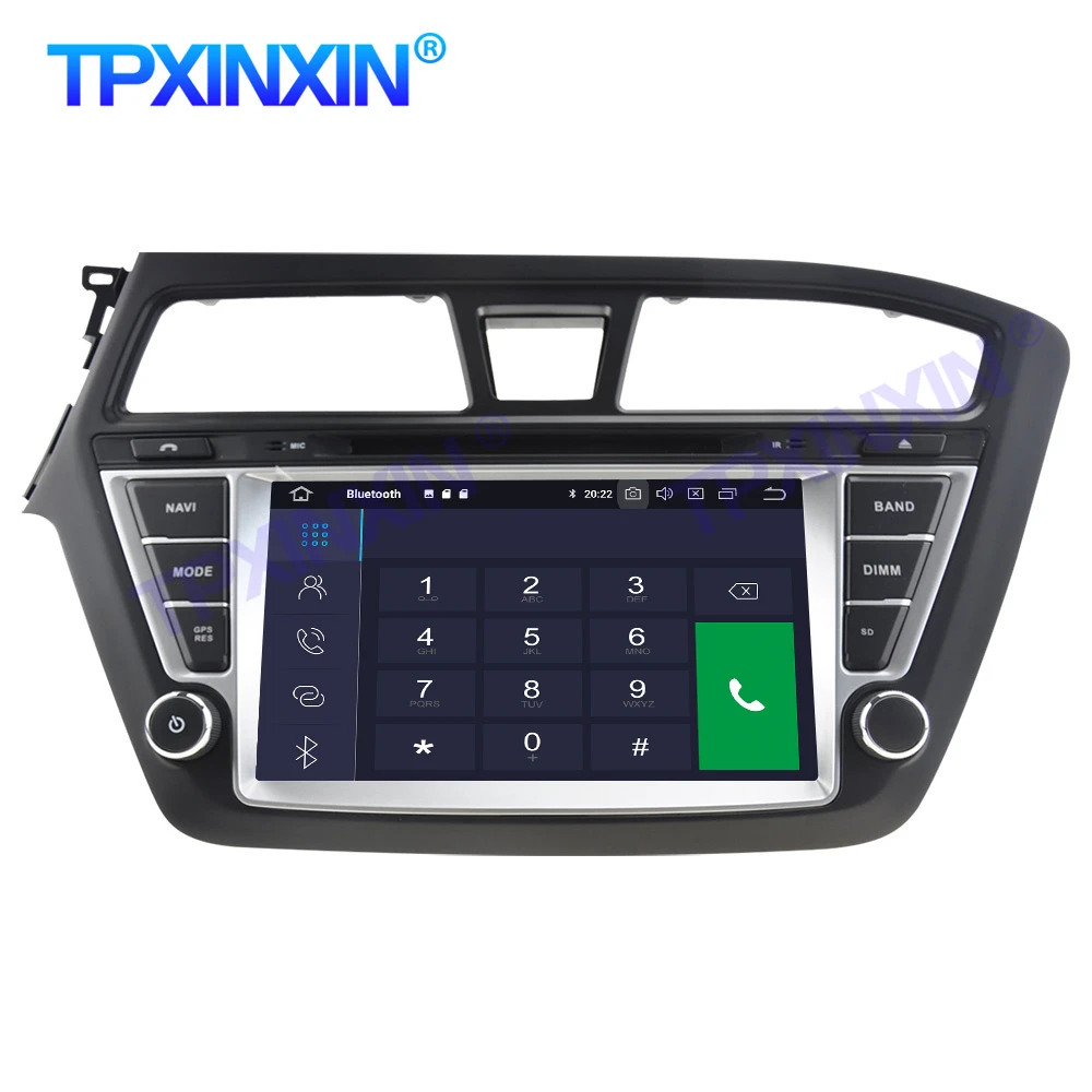 Newest Android 9.0 4+32GB Car Multimedia DVD Player radio head unit For HYUNDAI I20 2014 2015 2016GPS Map Navigation PX5