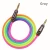 Import Newest High Quality Factory Price Rainbow Cable 3.5mm Jack Audio Cable Male to Male Aux Audio Cable from China