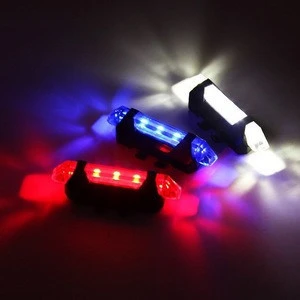 Newest Portable Rechargeable LED USB Cycling Bike Light Tail Light Bicycle Rear Light