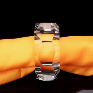 Nice decorative glass bulk napkin ring for wedding,home,party decoration
