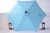 Import Nice sky blue 2.7m  Alum/steel round parasol/umbrella with Solar stripe LED lights,with crank & tilt. from China