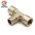 nickel plated Male female Thread  Brass  Air Hose Fitting  pneumatic Equal Tee galvanized pipe fittings