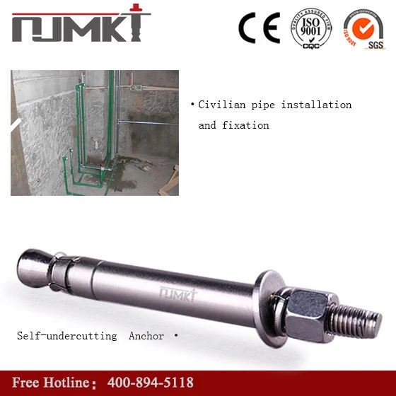 NJMKT--	TS14969 certification High Quality Anti-seismic china fastener screw anchor bolt with hex nut