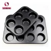 Non-stick carbon steel bakeware 12 cups muffin pan