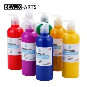 Non-Toxic 500ml Washable Tempera Paint Set Best for Paint and Sip Studio