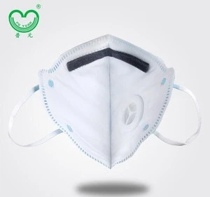 Non-woven Disposable Folded N95 Surgical Dust Proof Face Mask Respirator with Valve anti-virus anti-bacterial anti flu