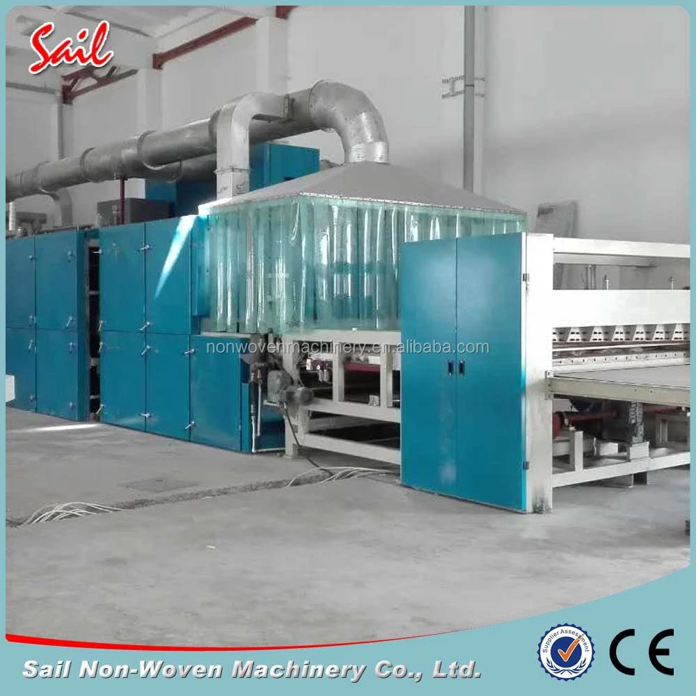 Nonwoven jiangsu mattress thermal bonded production line mattress felt making machine